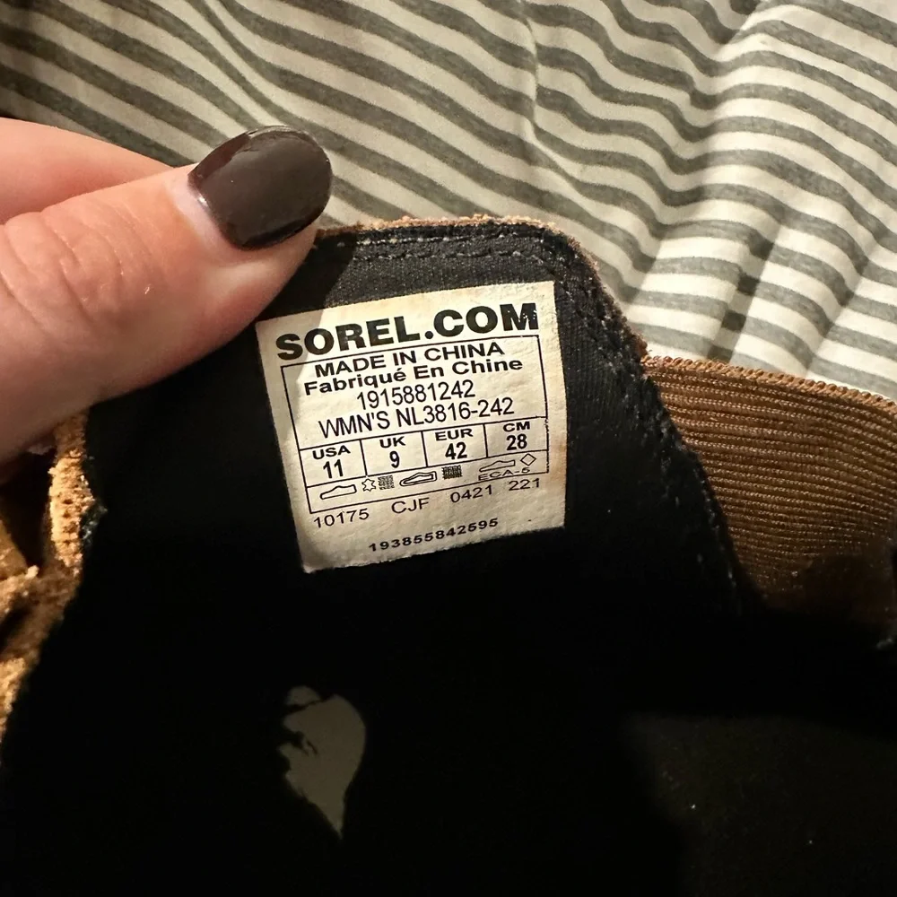 Sorel Women's Evie Pull-On Bootie Waterproof Suede Leather Wedge Ankle size 11 - Picture 10 of 10